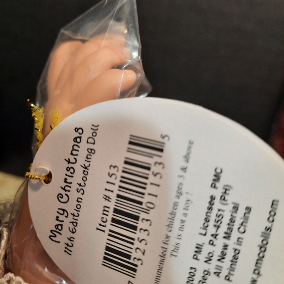 NEW IN BAG "Mary Christmas"Precious Moments Limited Edition Doll - Picture 6 of 7